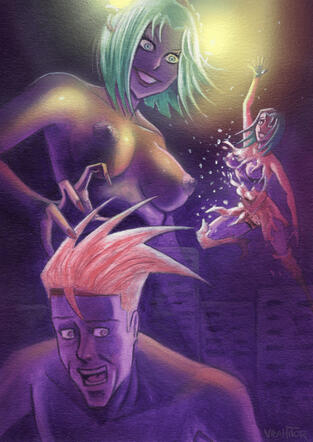Cover art A collection of hand-crafted illustrations. Acrylic paint, airbrushing, and fine brushwork.